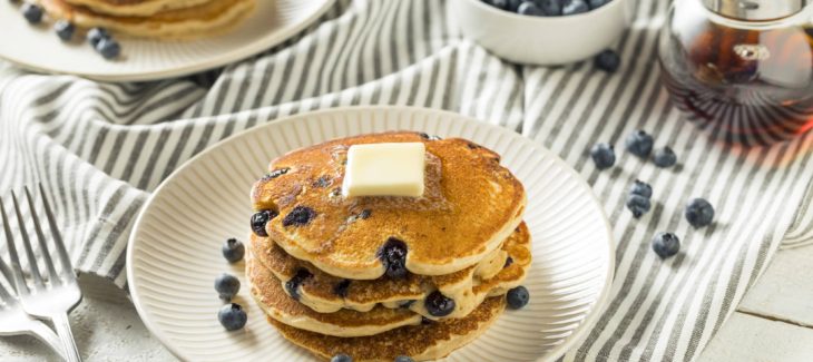 Blueberry Pancakes with Nutella And Almond Flour