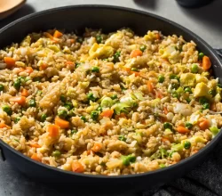 Egg Fried Rice With Veggies And Herbs